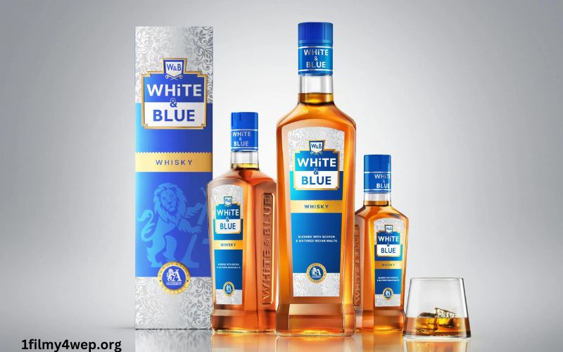 White and Blue Whisky Price in Up
